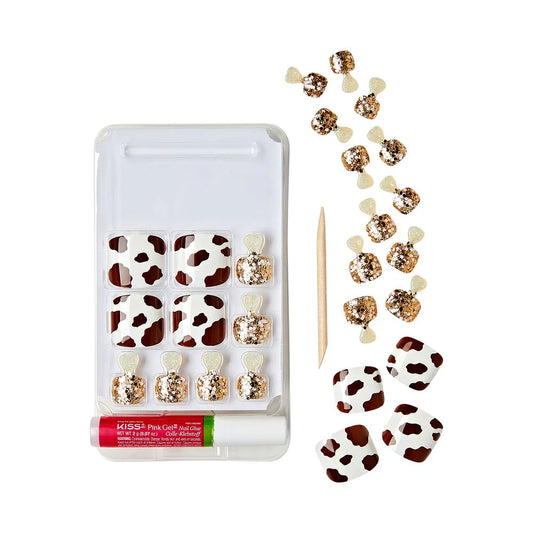 Gold Finger trendy toenails. 24 toenails. GDTW01
