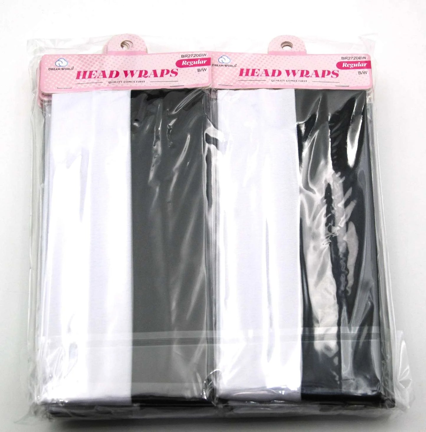 Dream head bang. Regular 2pcs. Black/white. BR2720BW