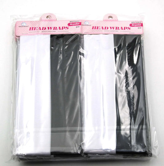 Dream head bang. Regular 2pcs. Black/white. BR2720BW