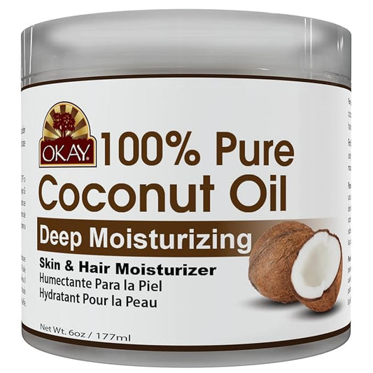 OKAY all natural coconut oil. Jar 6oz