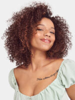 Vivace by Kiss Saemoshi half wig. KYRA (Kinky Curl 14”)