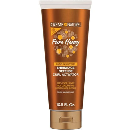 Creme of nature pure honey shrinkage defense curl activator. 10.5oz