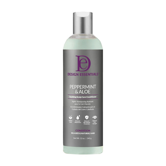 Design essentials peppermint & aloe soothing scalp care conditioner . 12oz