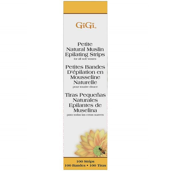 Gigi Muslin Epilating petite Strips. 100 strips