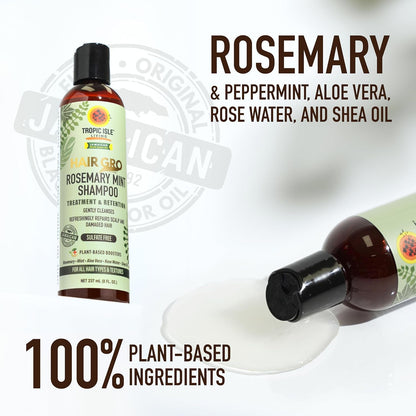 Tropic Isle living rosemary mint shampoo. 8oz