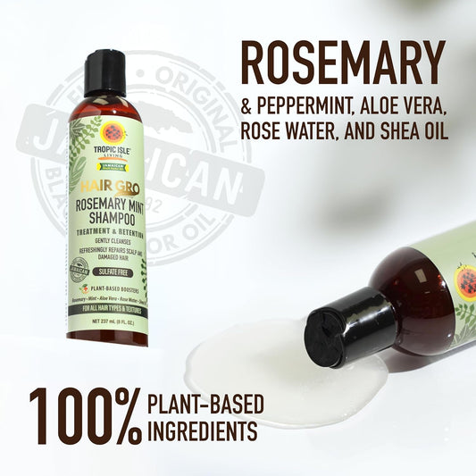 Tropic Isle living rosemary mint shampoo. 8oz