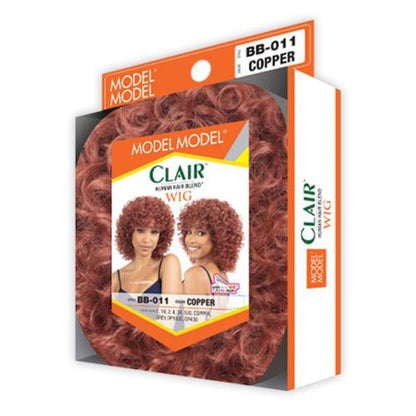 Model model Clair human blend wig. BB-011