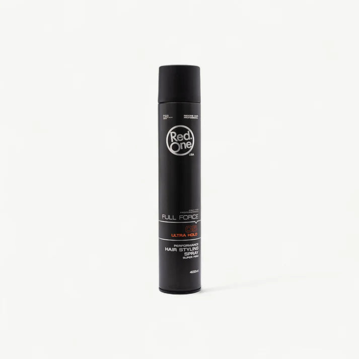 Red one hair styling spray.