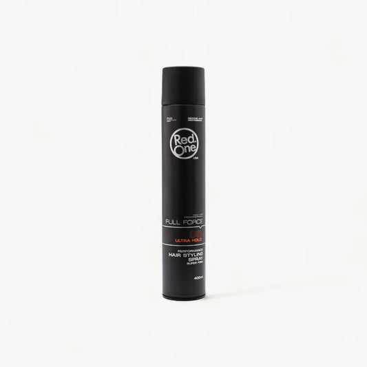 Red one hair styling spray.