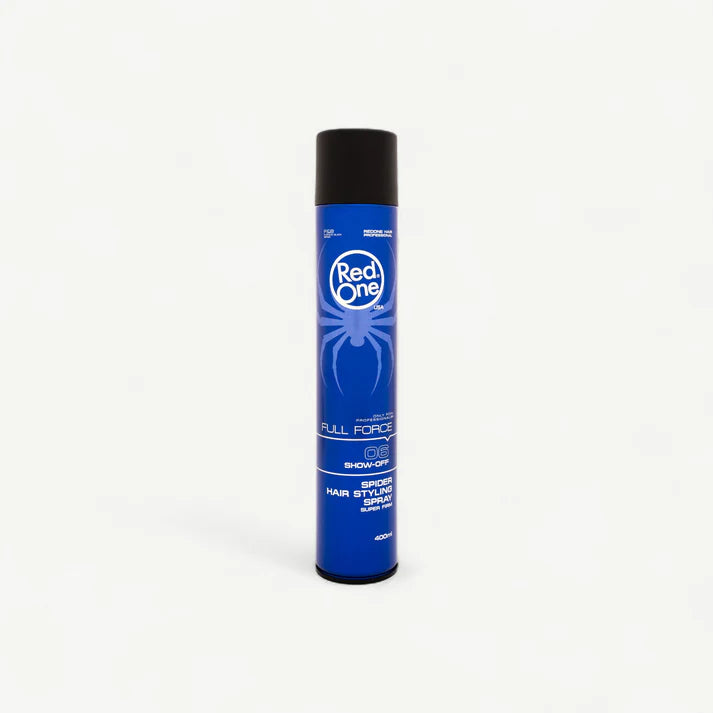 Red one hair styling spray.