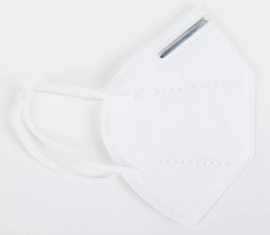 KN95 Disposable Protective Face Mask. White