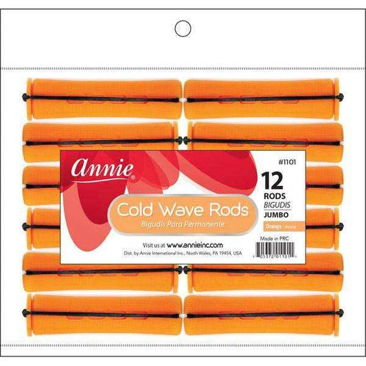 Annie cold wave rods, Jumbo. Orange #1101. 12pcs