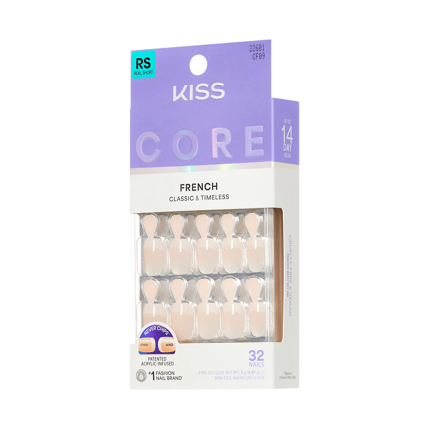 Kiss Core French nails. 32 nails.