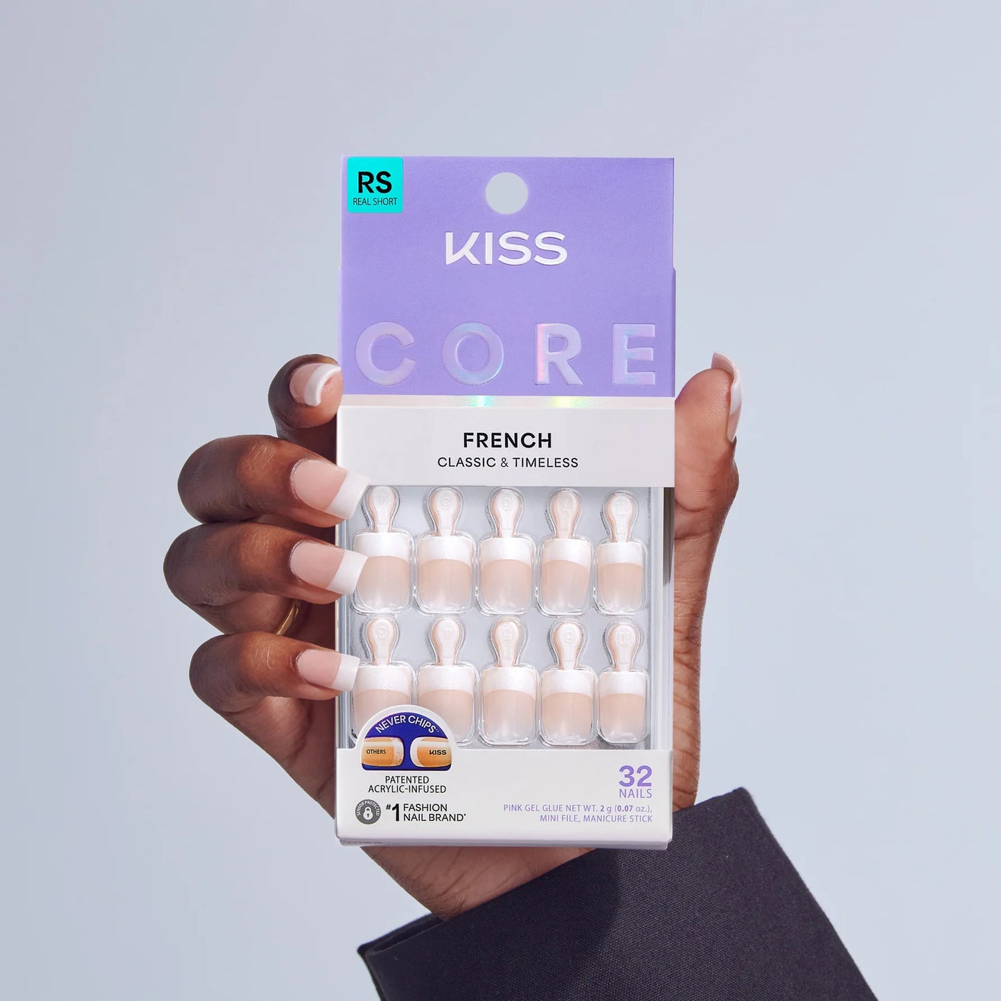 Kiss Core French nails. 32 nails.
