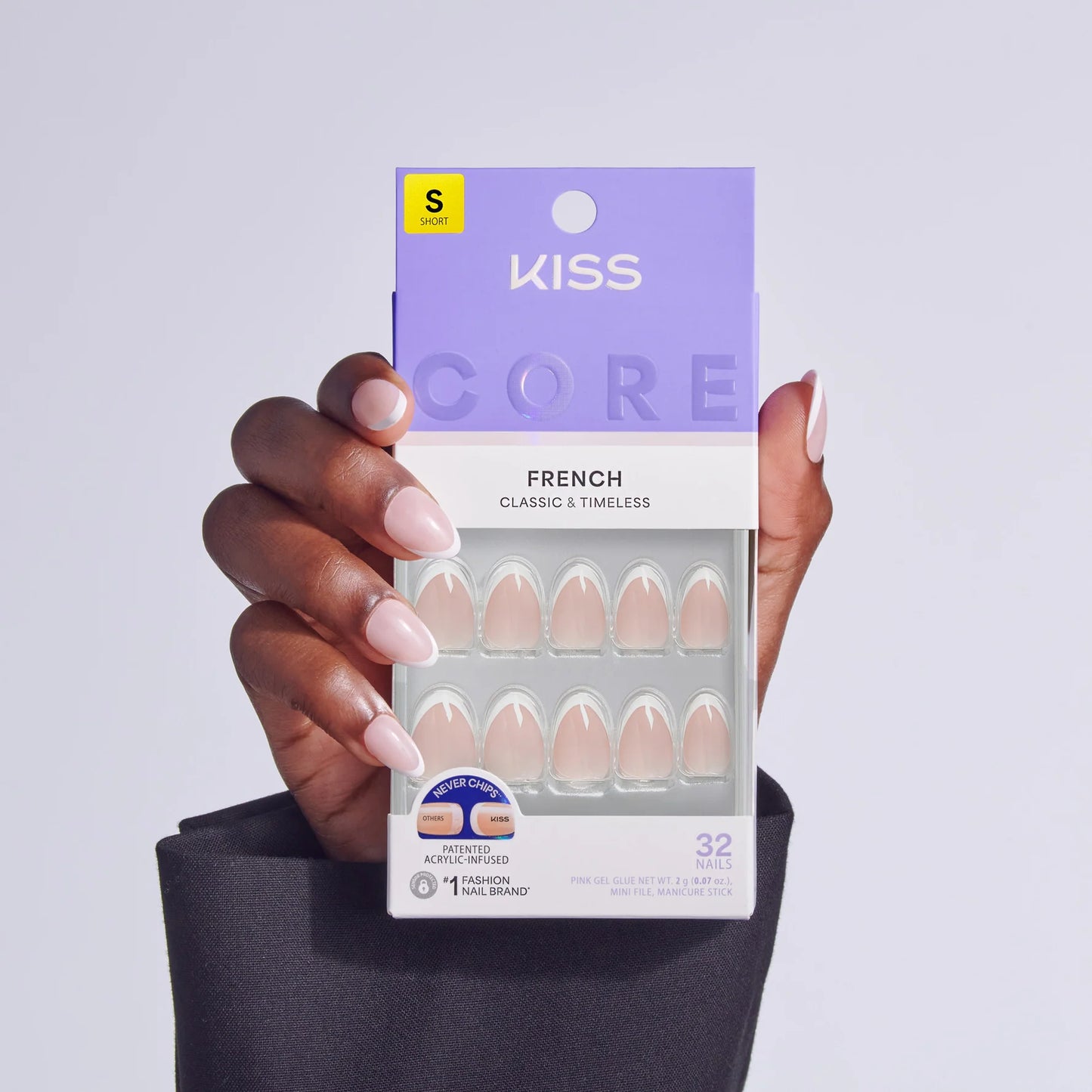 Kiss Core French nails. 32 nails.