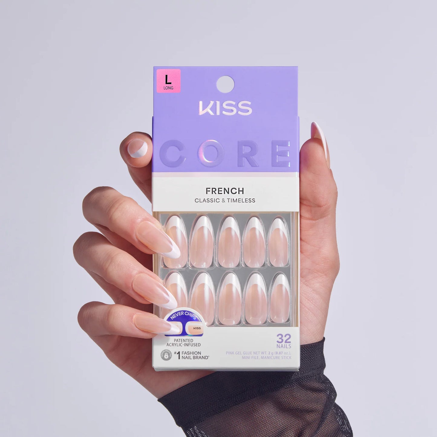 Kiss Core French nails. 32 nails.