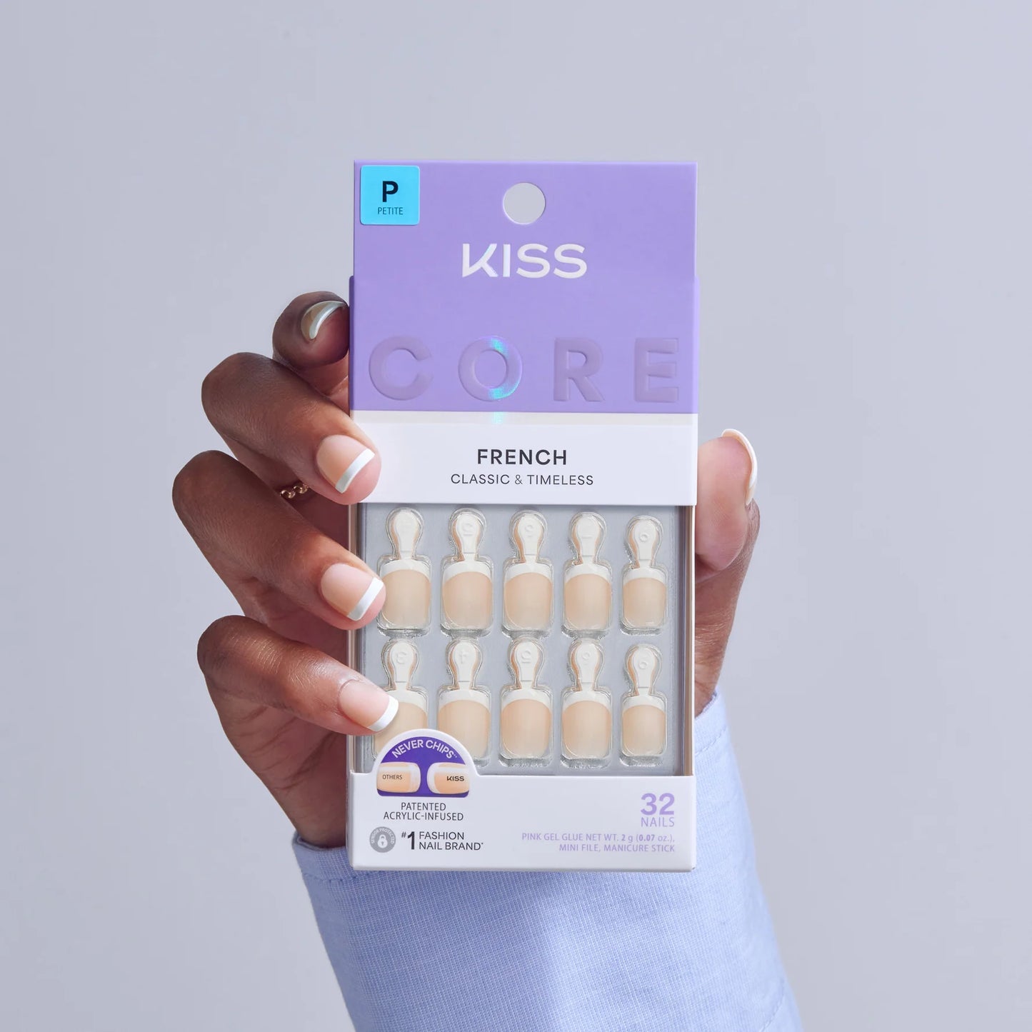 Kiss Core French nails. 32 nails.