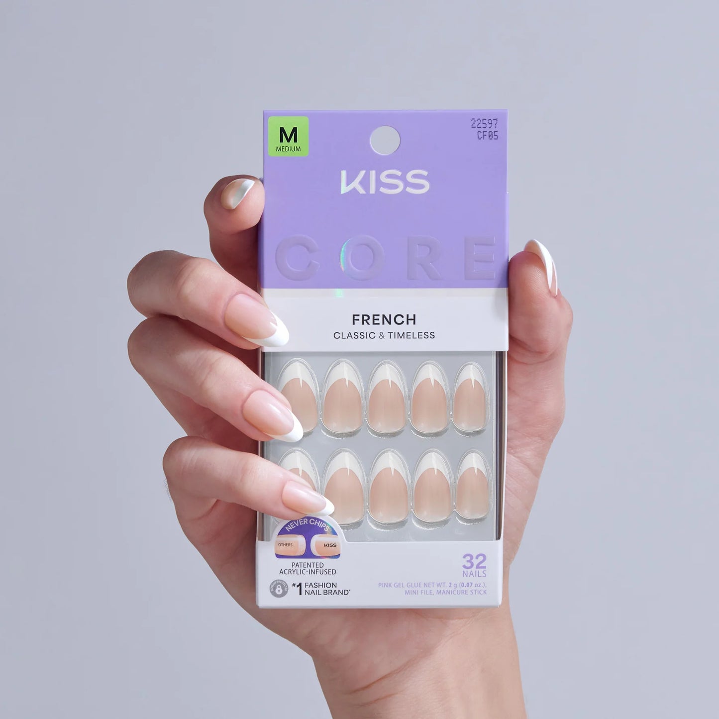 Kiss Core French nails. 32 nails.