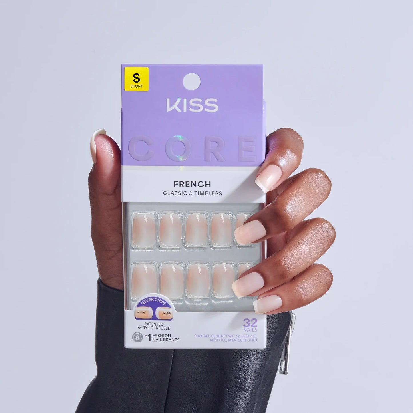 Kiss Core French nails. 32 nails.