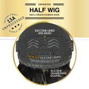 Sensationnel Unprocessed Virgin Human Hair HD Half Wig Glueless 13A loose deep 16"