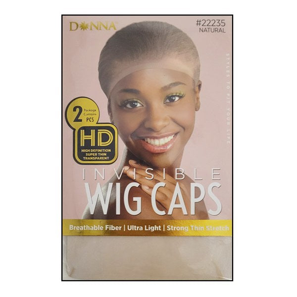 Donna HD invisible wig cap. 2pc natural #22235