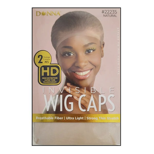 Donna HD invisible wig cap. 2pc natural #22235