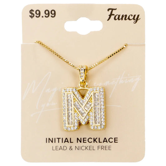C&L Bold initial necklace gold-BPNKMG