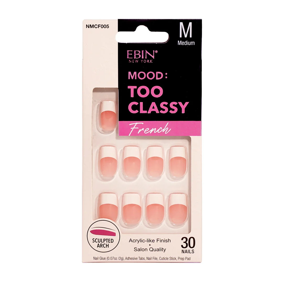 Ebin New York mood too classy French nails. 30nails
