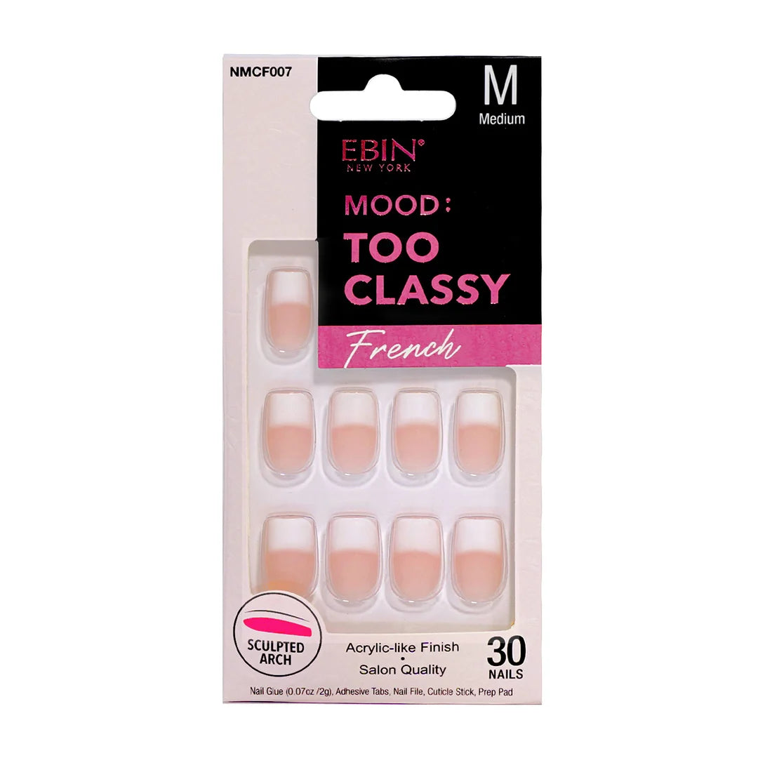 Ebin New York mood too classy French nails. 30nails