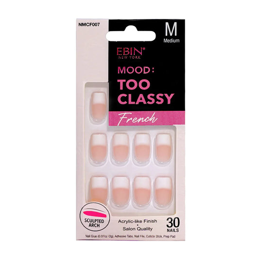 Ebin New York mood too classy French nails. 30nails