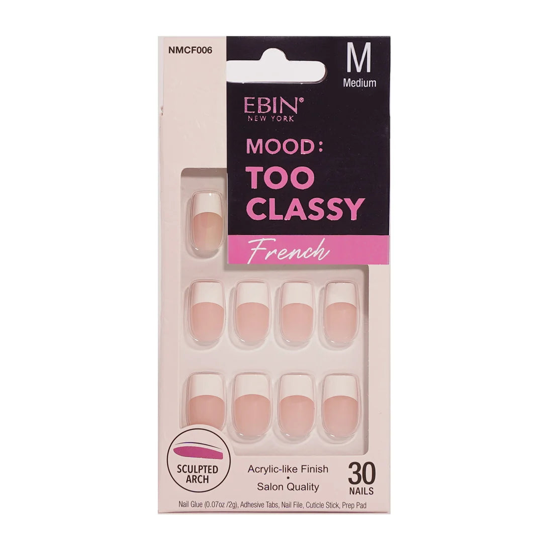 Ebin New York mood too classy French nails. 30nails