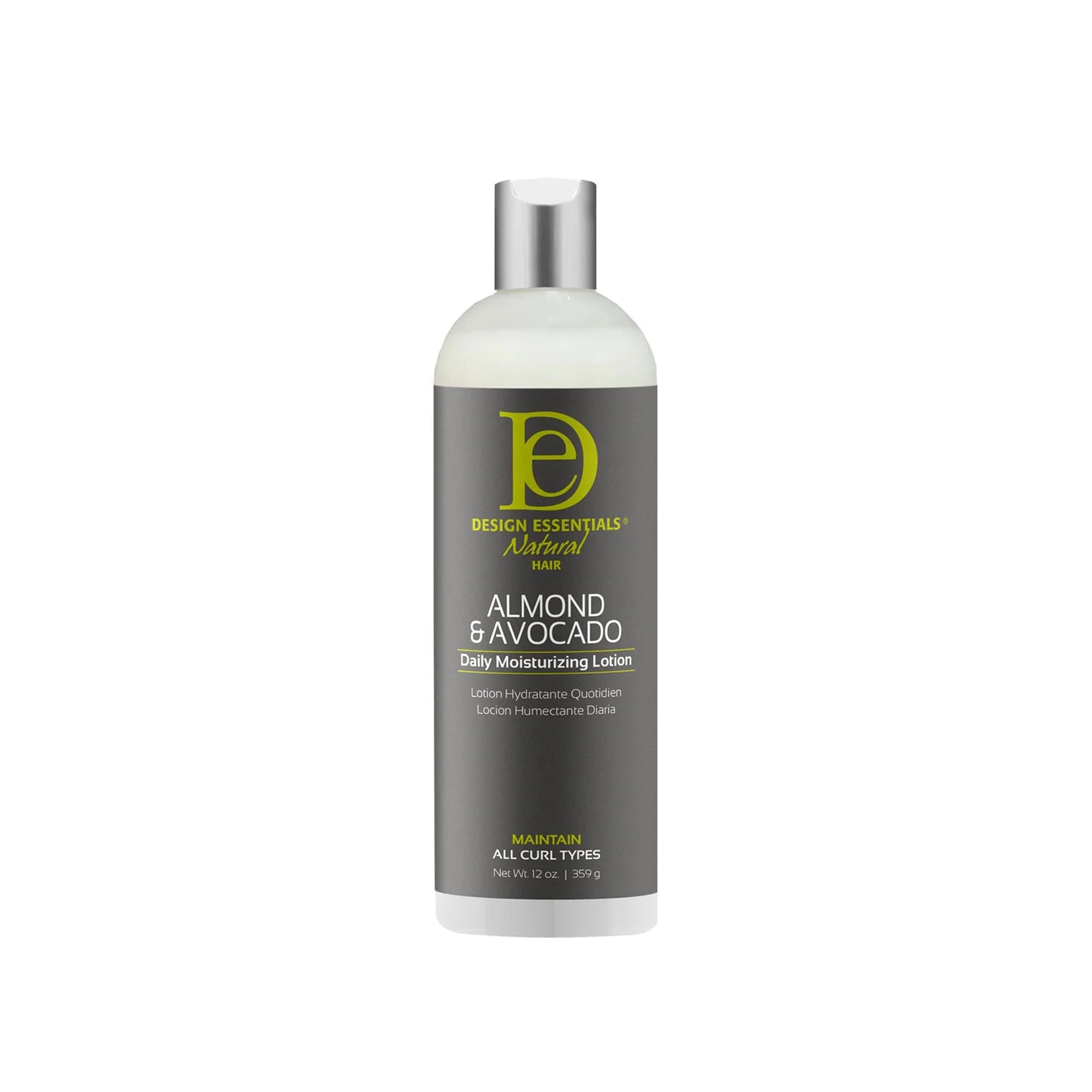 Design essentials almond & avocado daily moisturizing lotion. 12oz