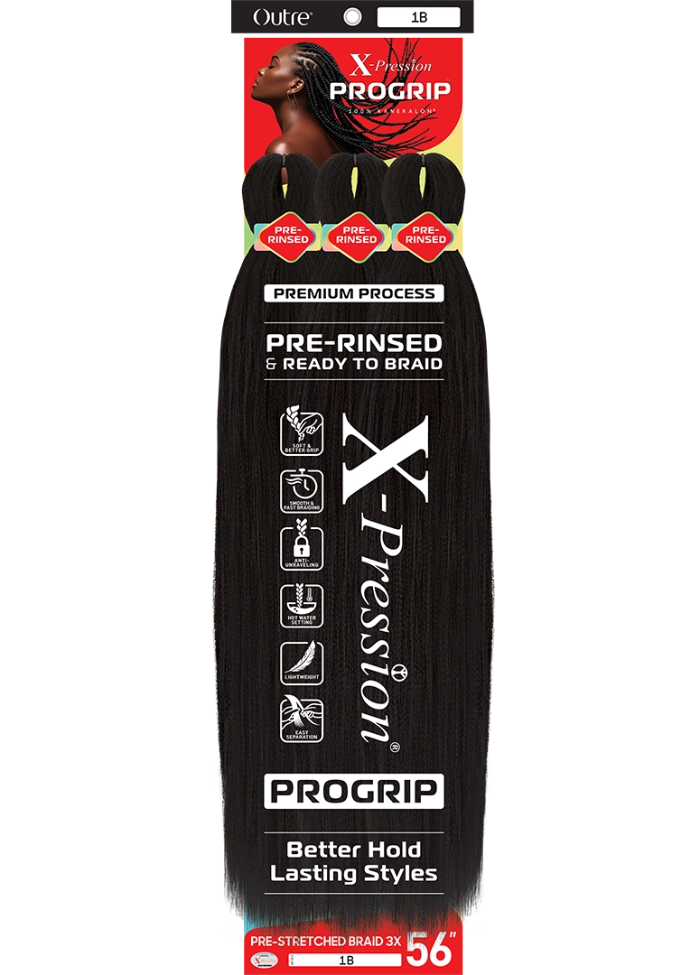 Outre X-pression progrip 3X pre-stretched braid hair 56”