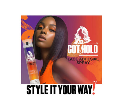 Ebin New York all day got hold lace adhesive spray. 3.38oz