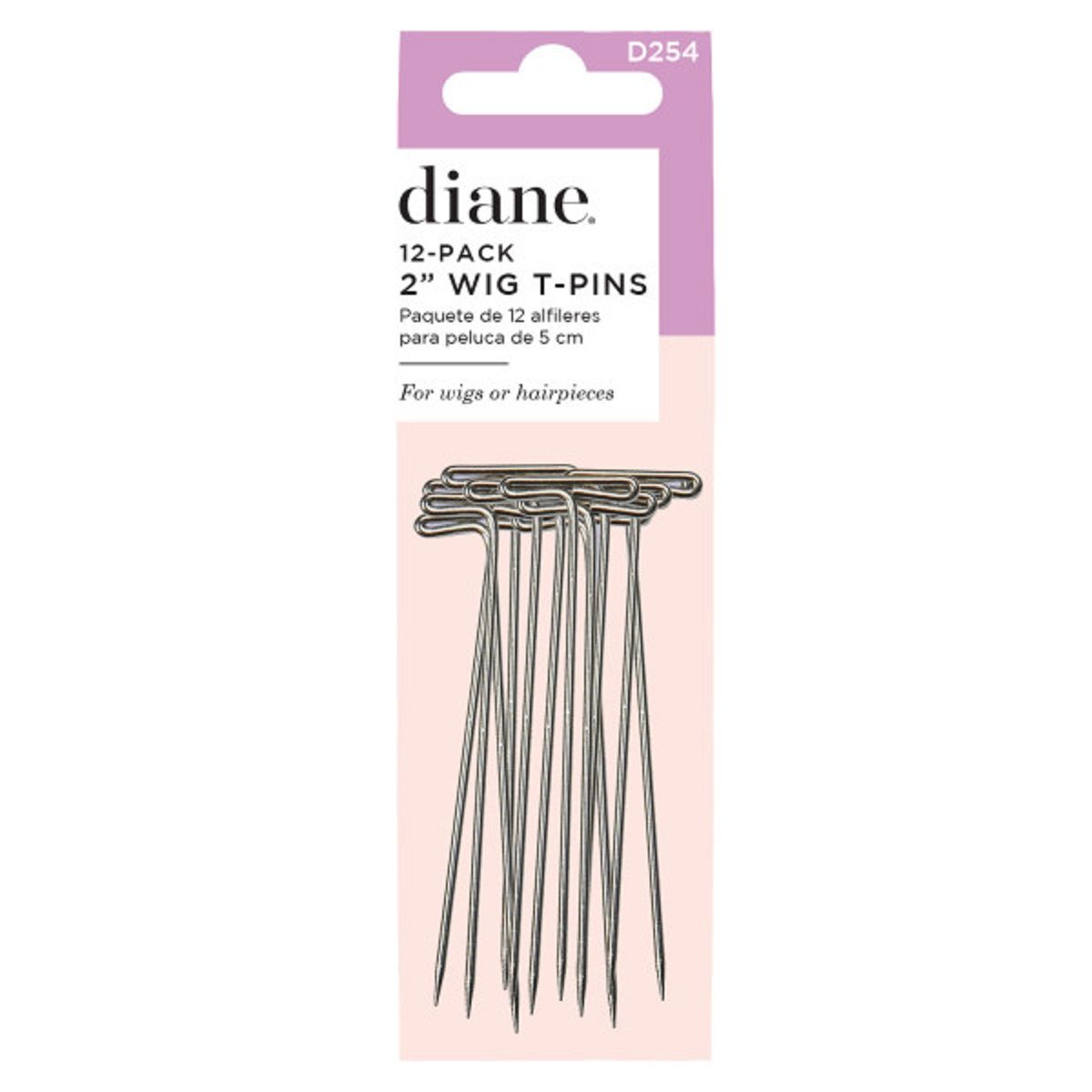Diane wig T-pin 12pcs. D254