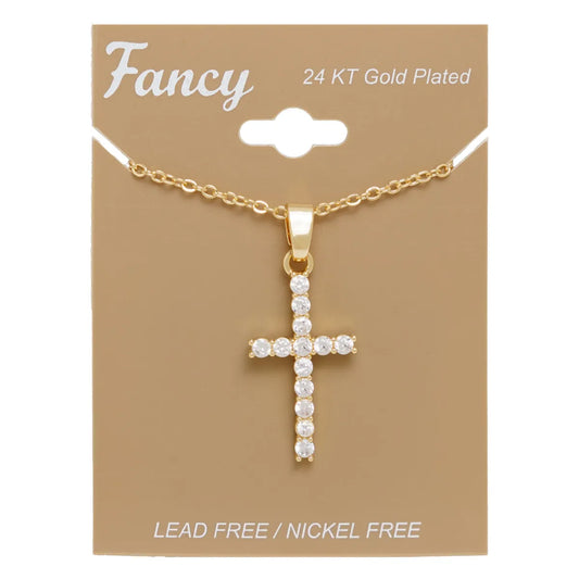 C&L cross charm necklace