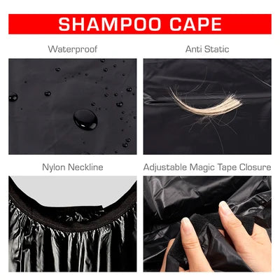 Red by Kiss soft vinyl shampoo cap. Black. SA01