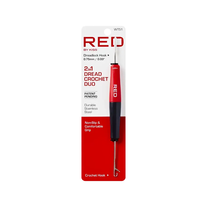 Red by Kiss 2 in 1 dread crochet duo. WT51