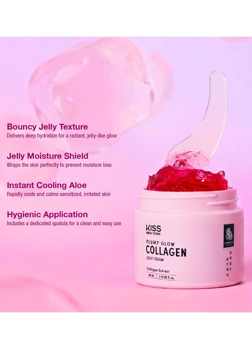 Kiss New York plump glow collagen jelly cream. 2.7oz