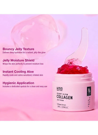 Kiss New York plump glow collagen jelly cream. 2.7oz