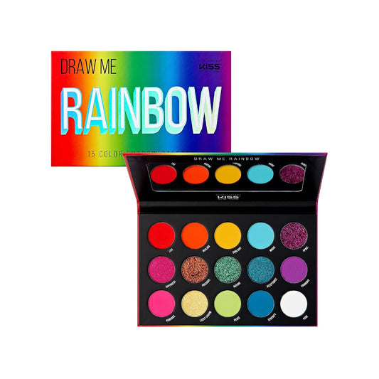 Kiss New York eyeshadow palette. Draw me rainbow. KMSP04