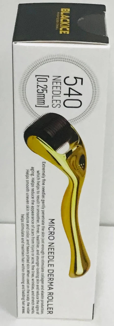 Blackice micro needle derma roller. Gold