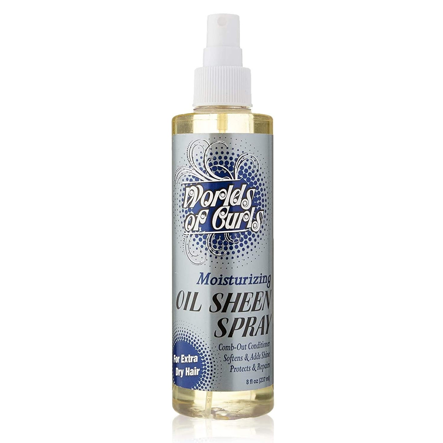 Worlds of curls moisturizing sheen spray comb out conditioner 8oz