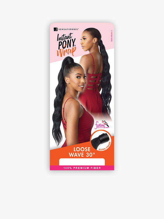 Sensationnel Instant wrap pony. LOOSE WAVE 30“
