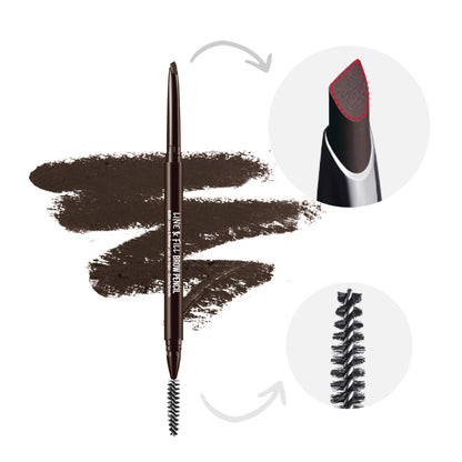 KISS Line & fill brow pencil granite. KLE01