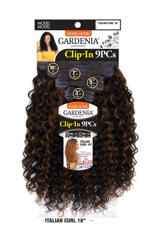 Model Model Gardenia Italian curl 18" clip-in 9pcs