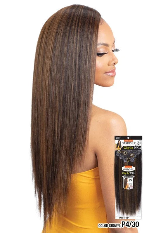 Model Model Gardenia 9pc clip in yaky straight 18"