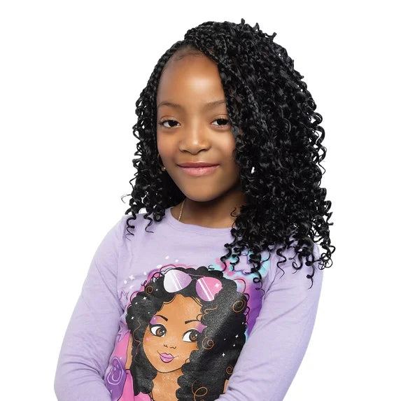 MANE CONCEPT AFRI NAPTURAL 3X KIDS CROCHET BOHO BOX BRAID. 8"/9"/10". KR305