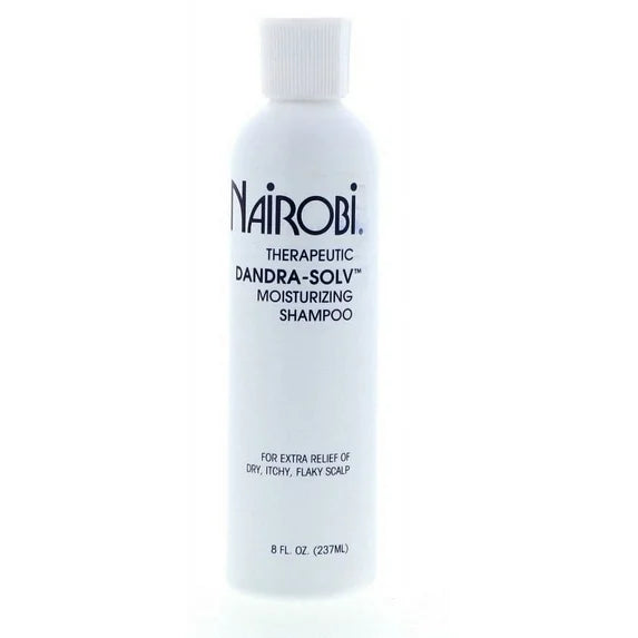 Nairobi therapeutic dandra solv moisturizing shampoo. 8oz