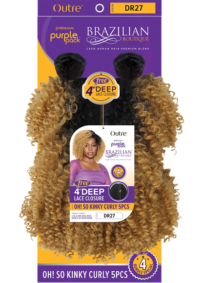 OUTRE PURPLE PACK BOUTIQUE-Oh So Kinky Curly 5pcs